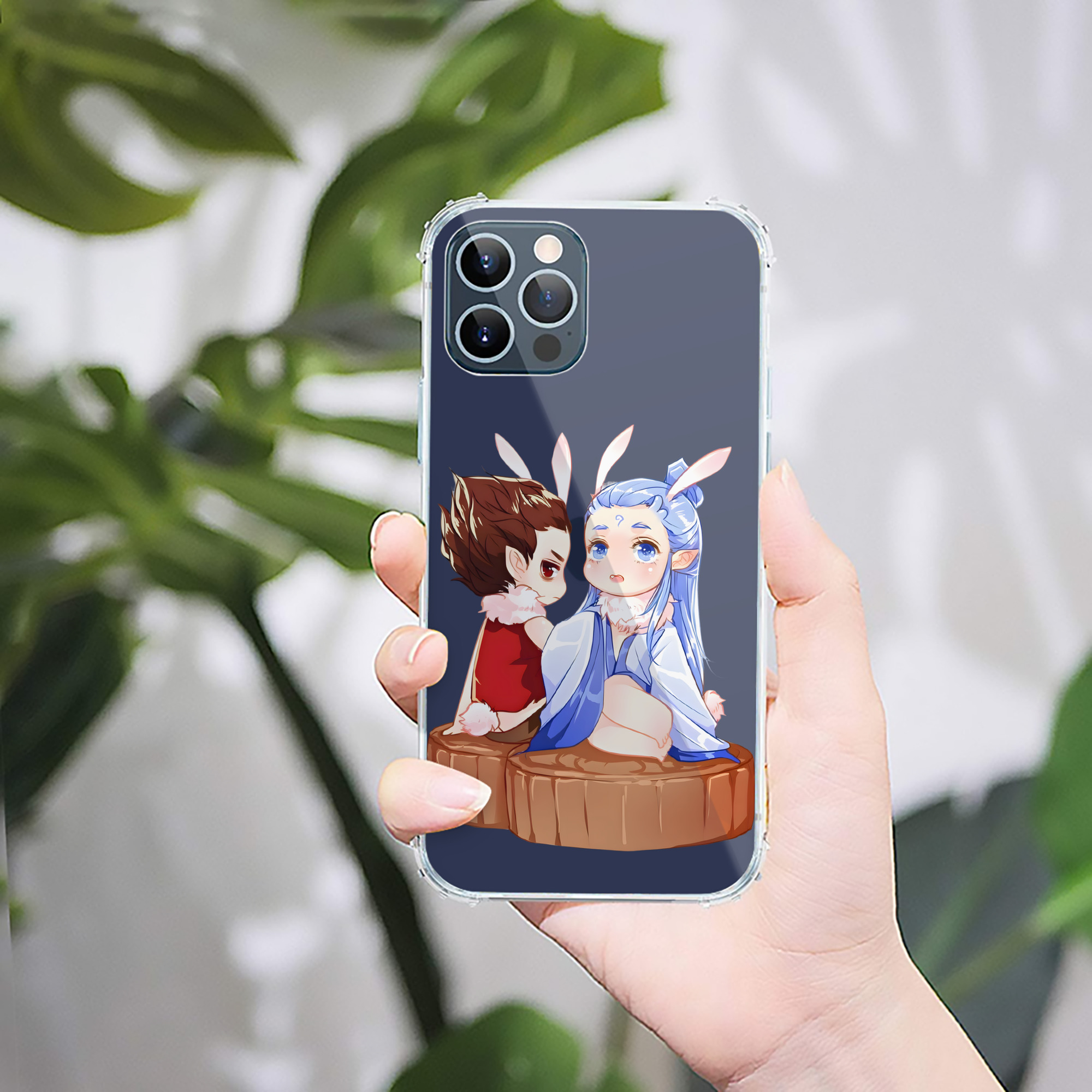 （画像用） Ne Zha 2 ナタ 魔童の大暴れ 【iPhone 12シリーズ対応】透明スマホケース（クリアソフトケース）